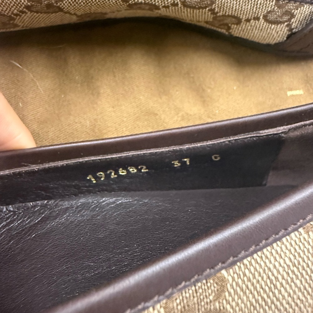 Gucci Women's Beige and Dark Brown Loafers - Picture 3 of 6